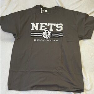 Blue 84 Gray Brooklyn Nets T-Shirt (Men’s XL)